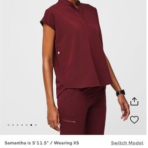 Figs Rafaela Oversized Burgundy Top

Never worn